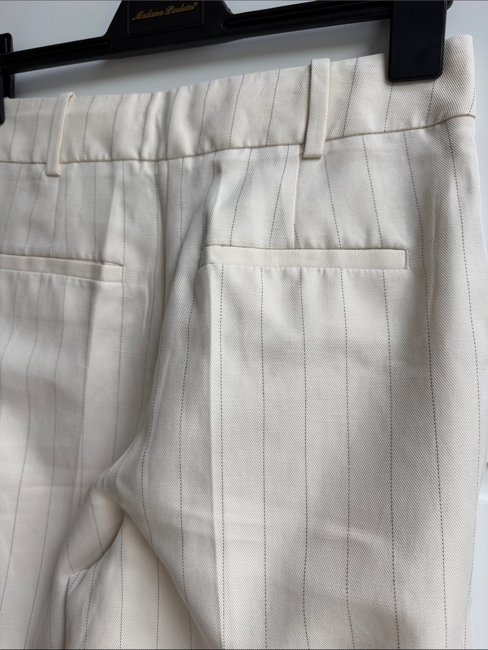 Reiss Cream Wide Leg Trousers - Picture 6 of 10